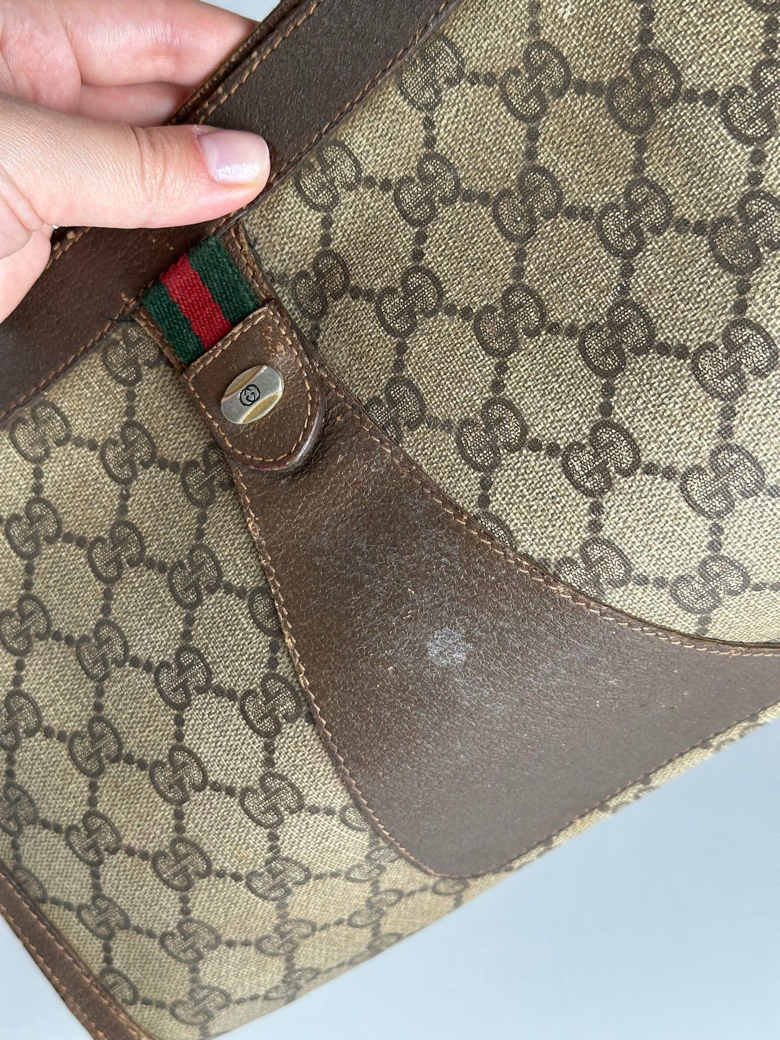 Gucci Vintage Ophidia Monogram Leather Clutch Size ONE SIZE - 5 Thumbnail