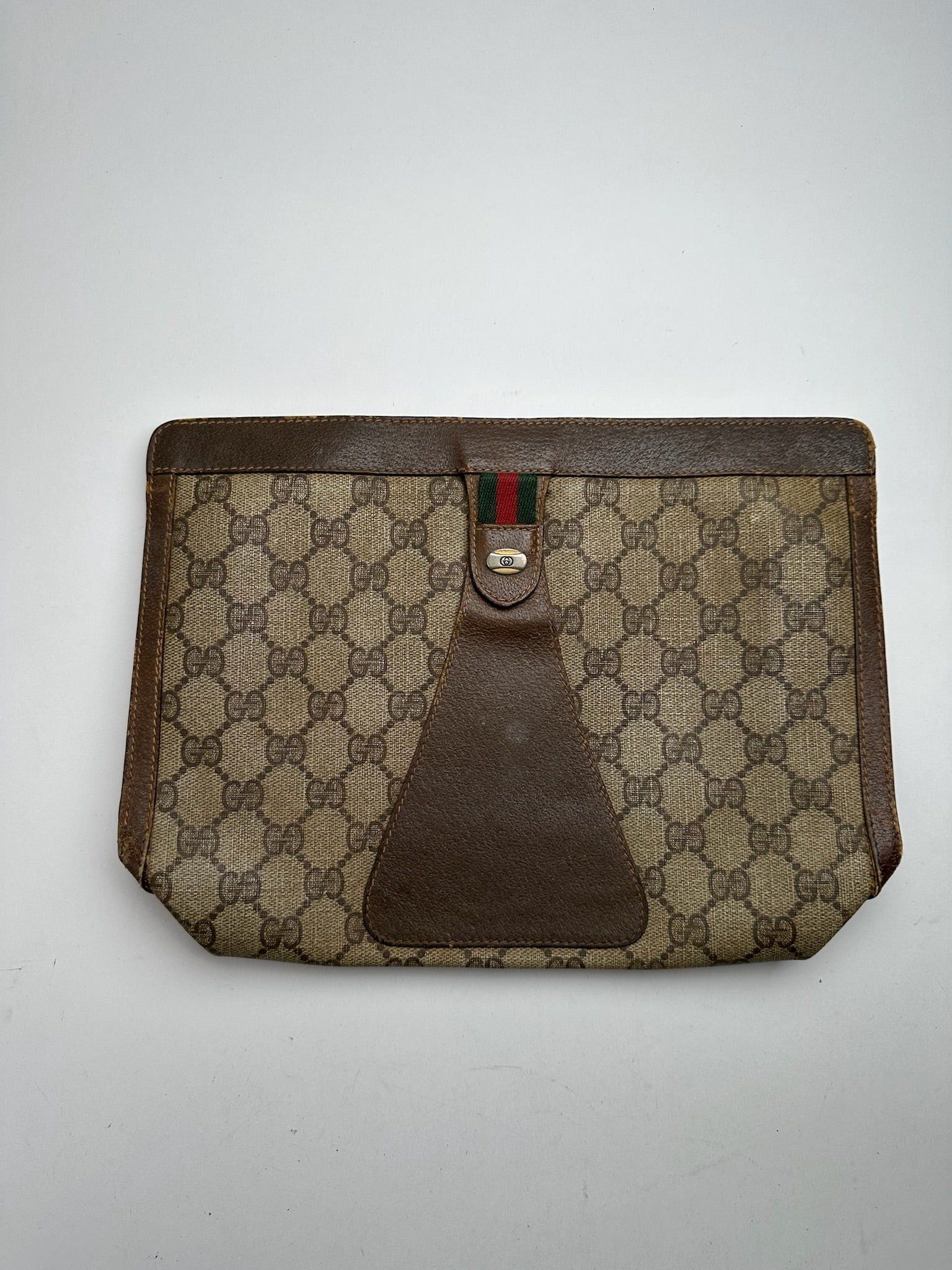 Gucci Vintage Ophidia Monogram Leather Clutch Size ONE SIZE - 14 Thumbnail