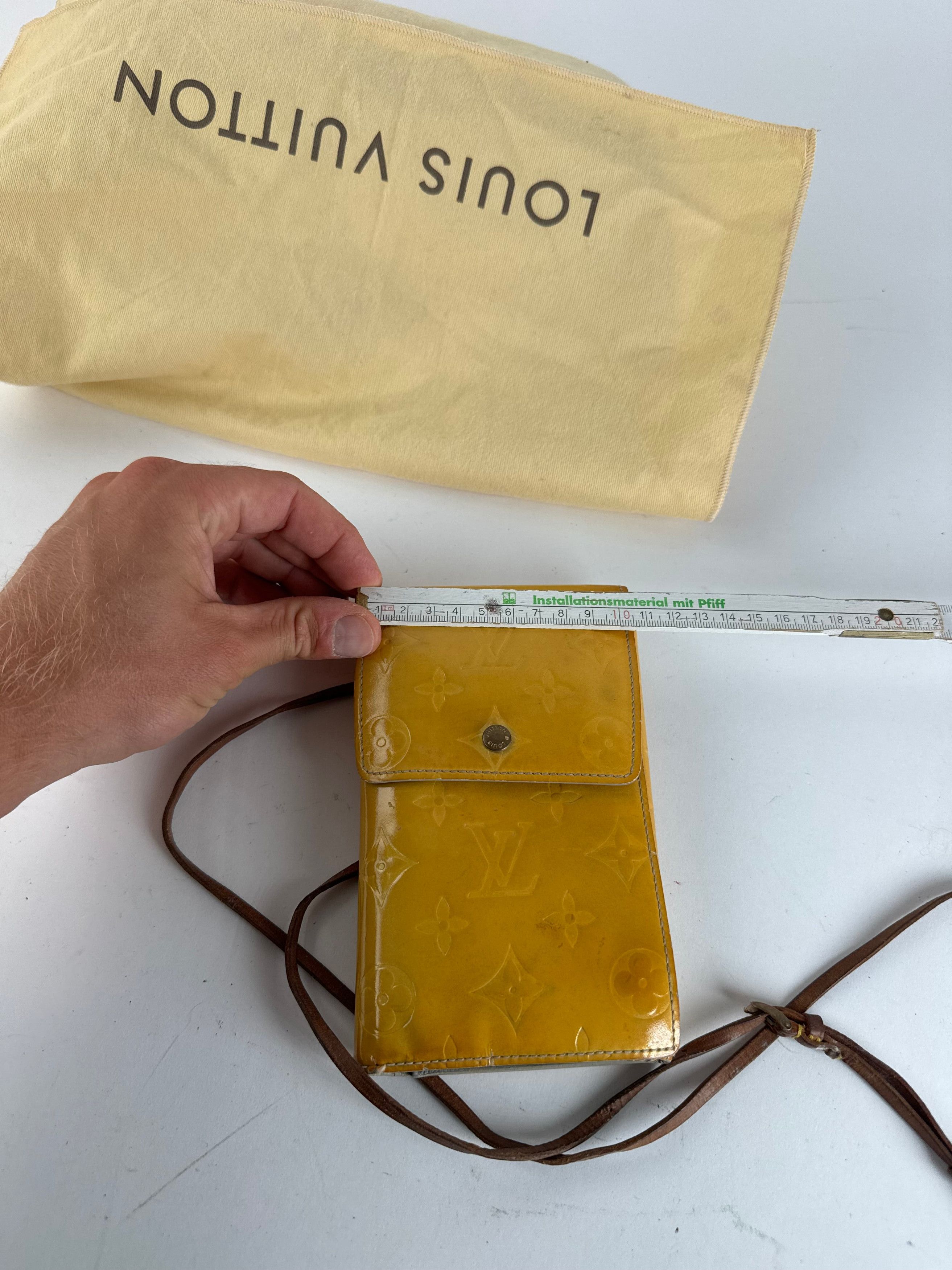 Louis Vuitton Vintage Vernis Leather bag yellow Size ONE SIZE - 10 Thumbnail