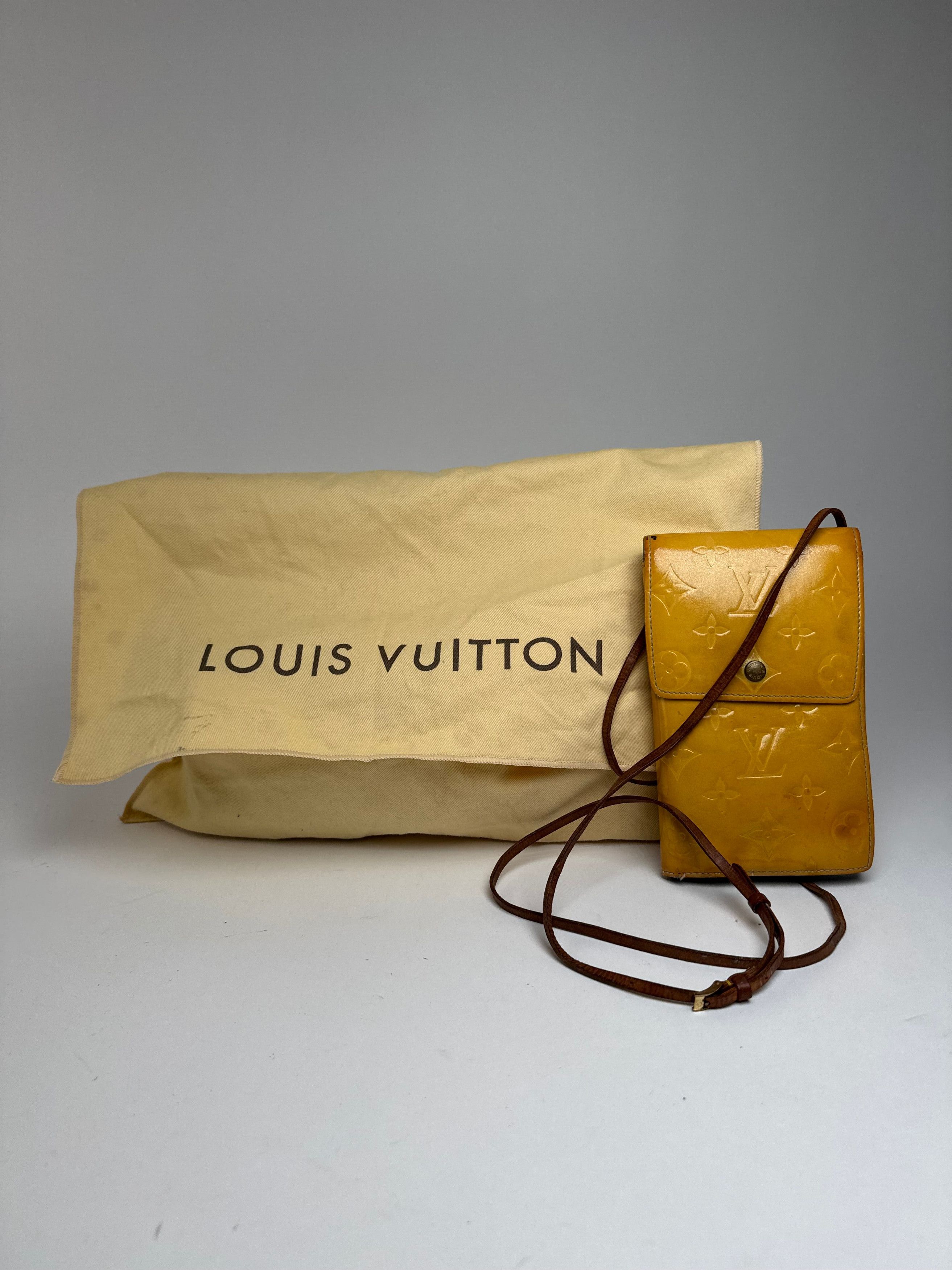 Louis Vuitton Vintage Vernis Leather bag yellow Size ONE SIZE - 3 Thumbnail