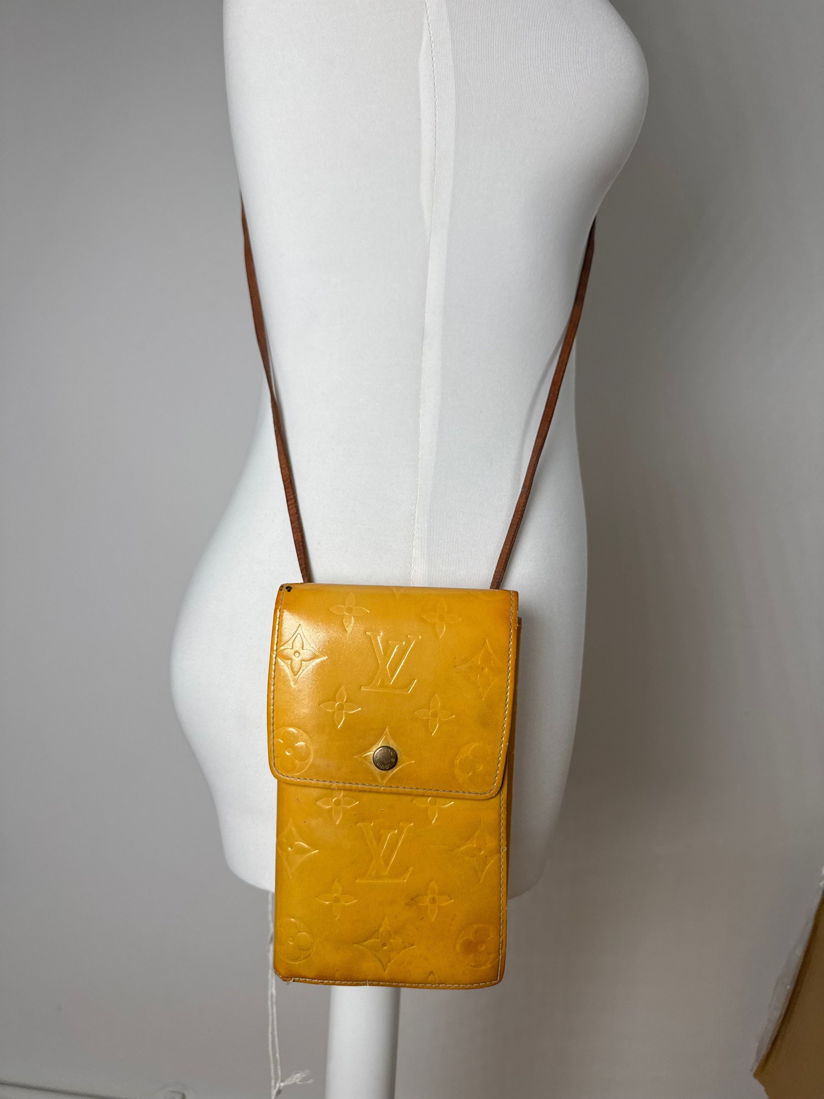 Louis Vuitton Vintage Vernis Leather bag yellow Size ONE SIZE - 7 Thumbnail