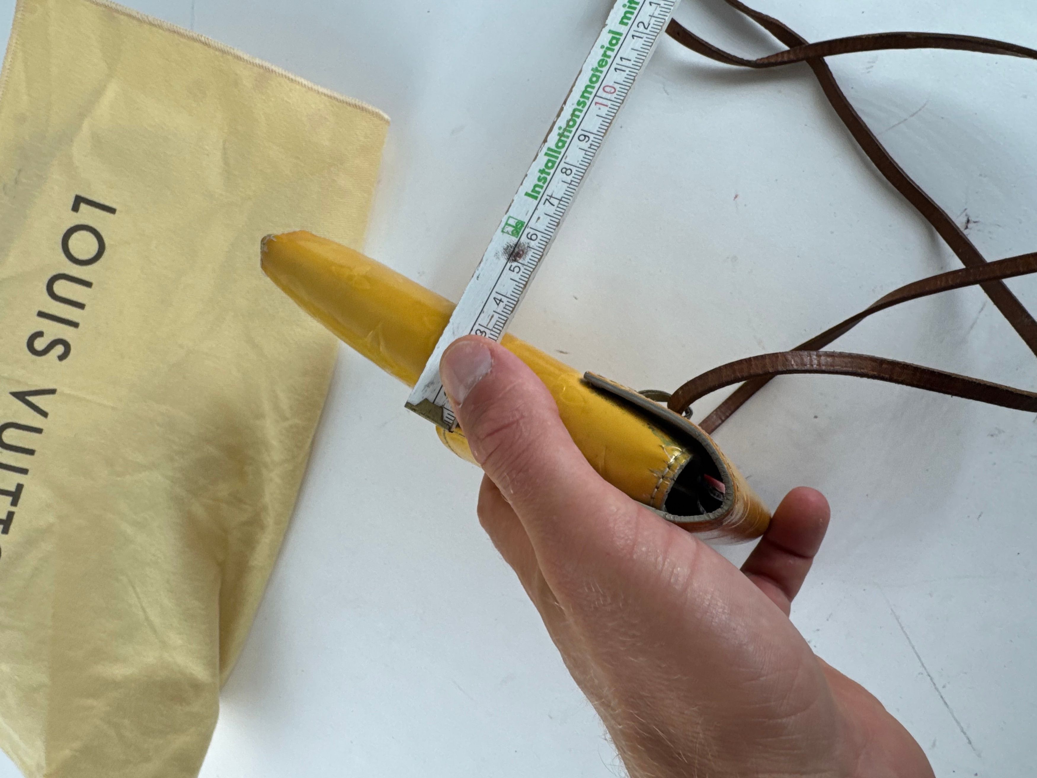 Louis Vuitton Vintage Vernis Leather bag yellow Size ONE SIZE - 12 Thumbnail