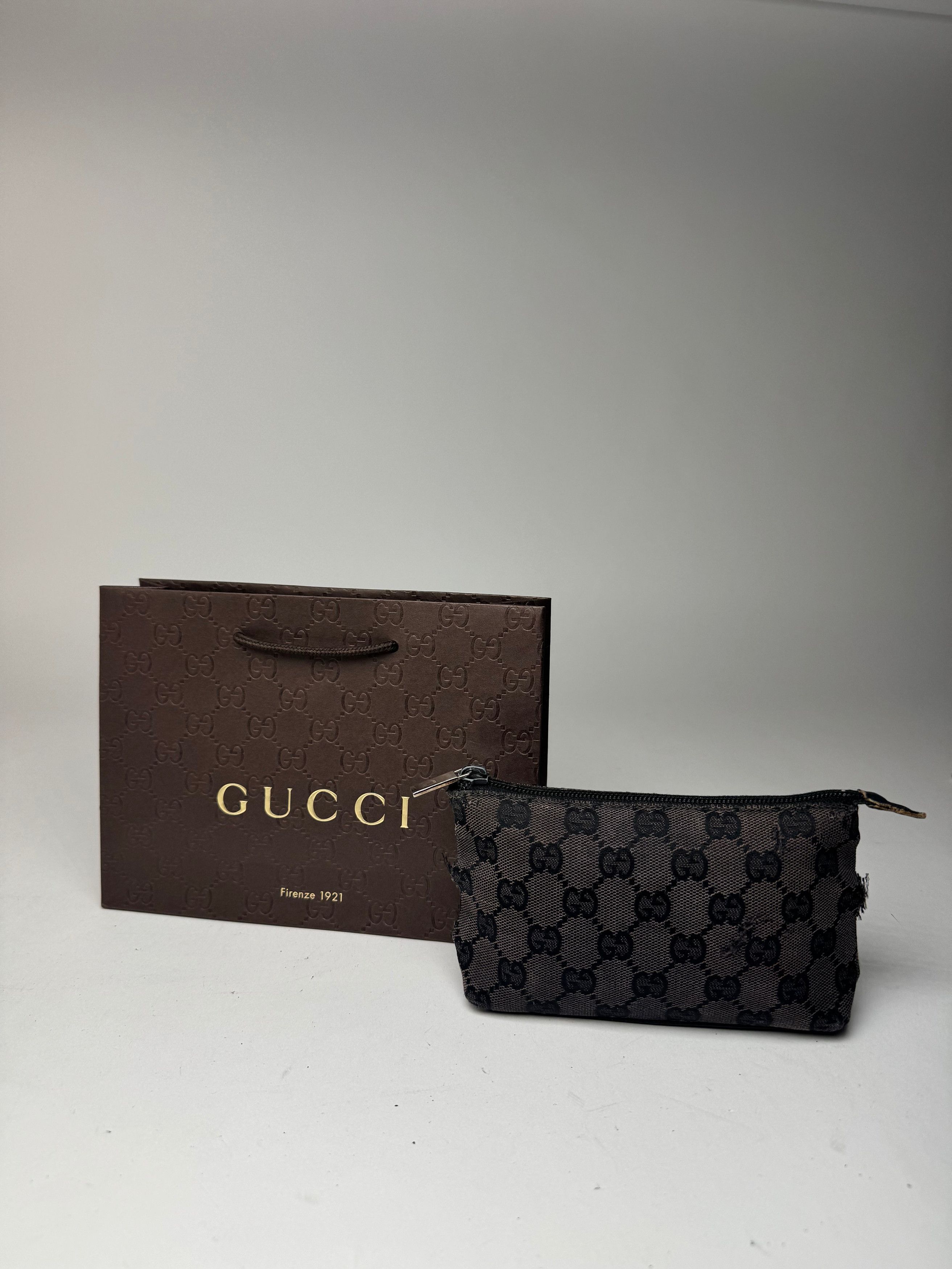 Gucci Vintage Monogram Canvas Leather monogram bag black Size ONE SIZE - 5 Thumbnail