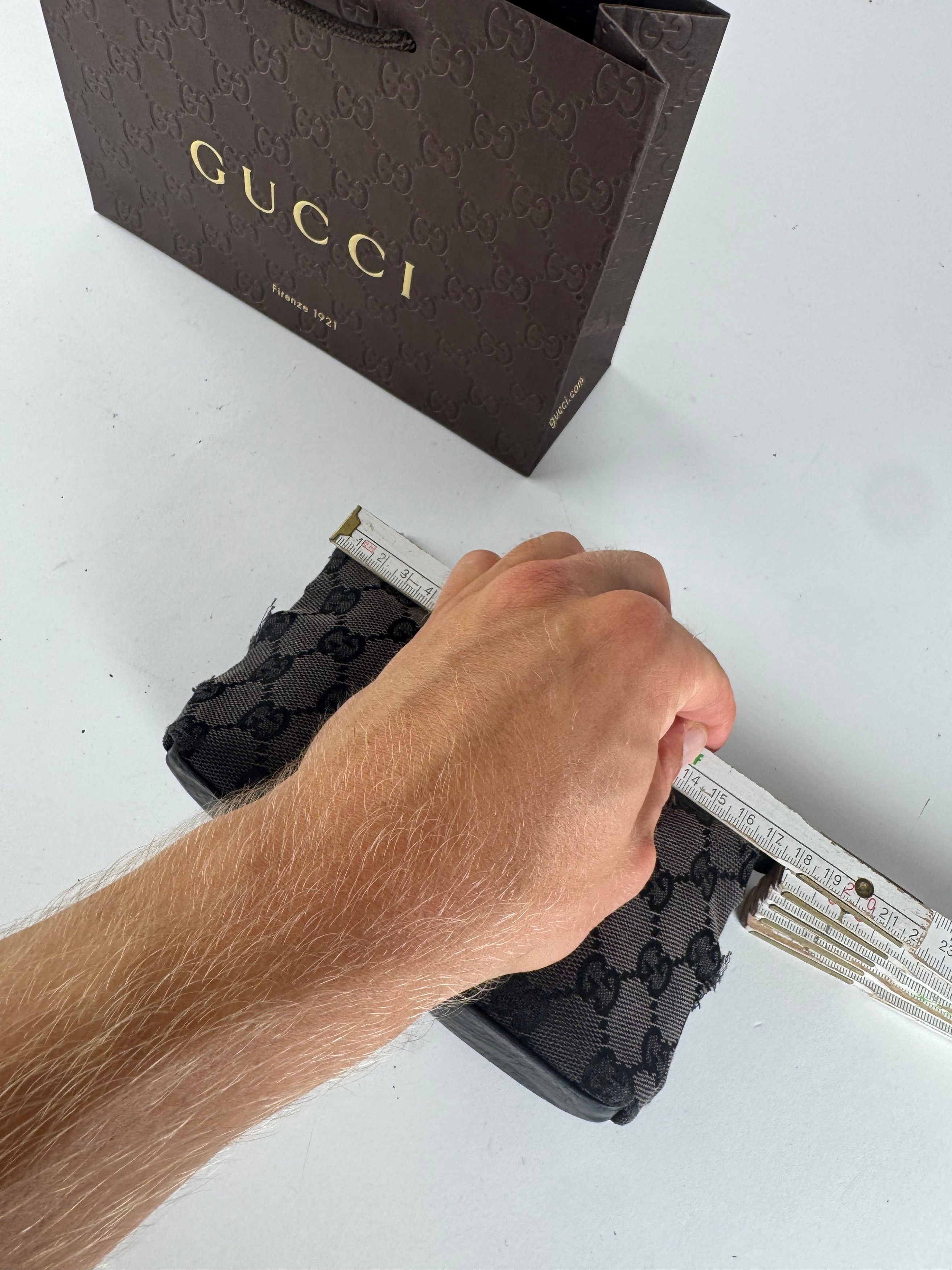 Gucci Vintage Monogram Canvas Leather monogram bag black Size ONE SIZE - 11 Thumbnail
