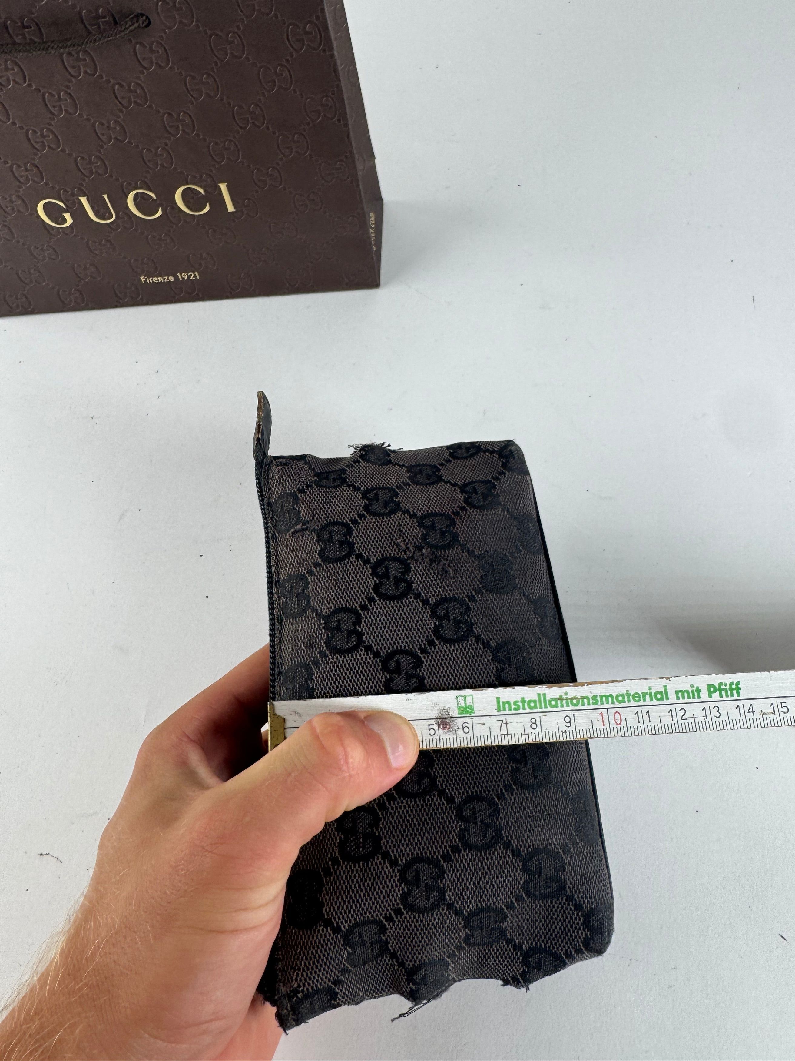 Gucci Vintage Monogram Canvas Leather monogram bag black Size ONE SIZE - 13 Thumbnail