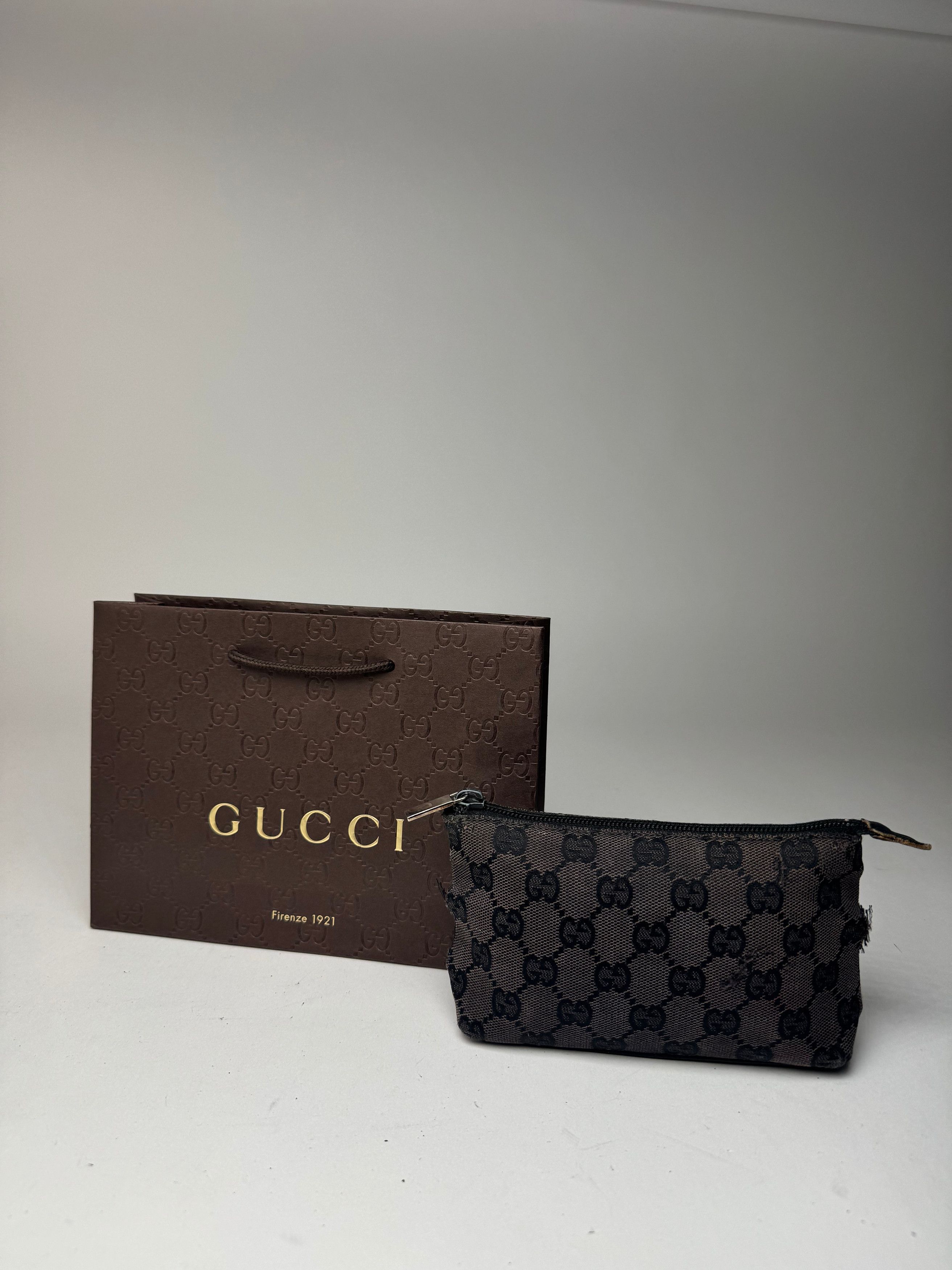 Gucci Vintage Monogram Canvas Leather monogram bag black Size ONE SIZE - 15 Thumbnail