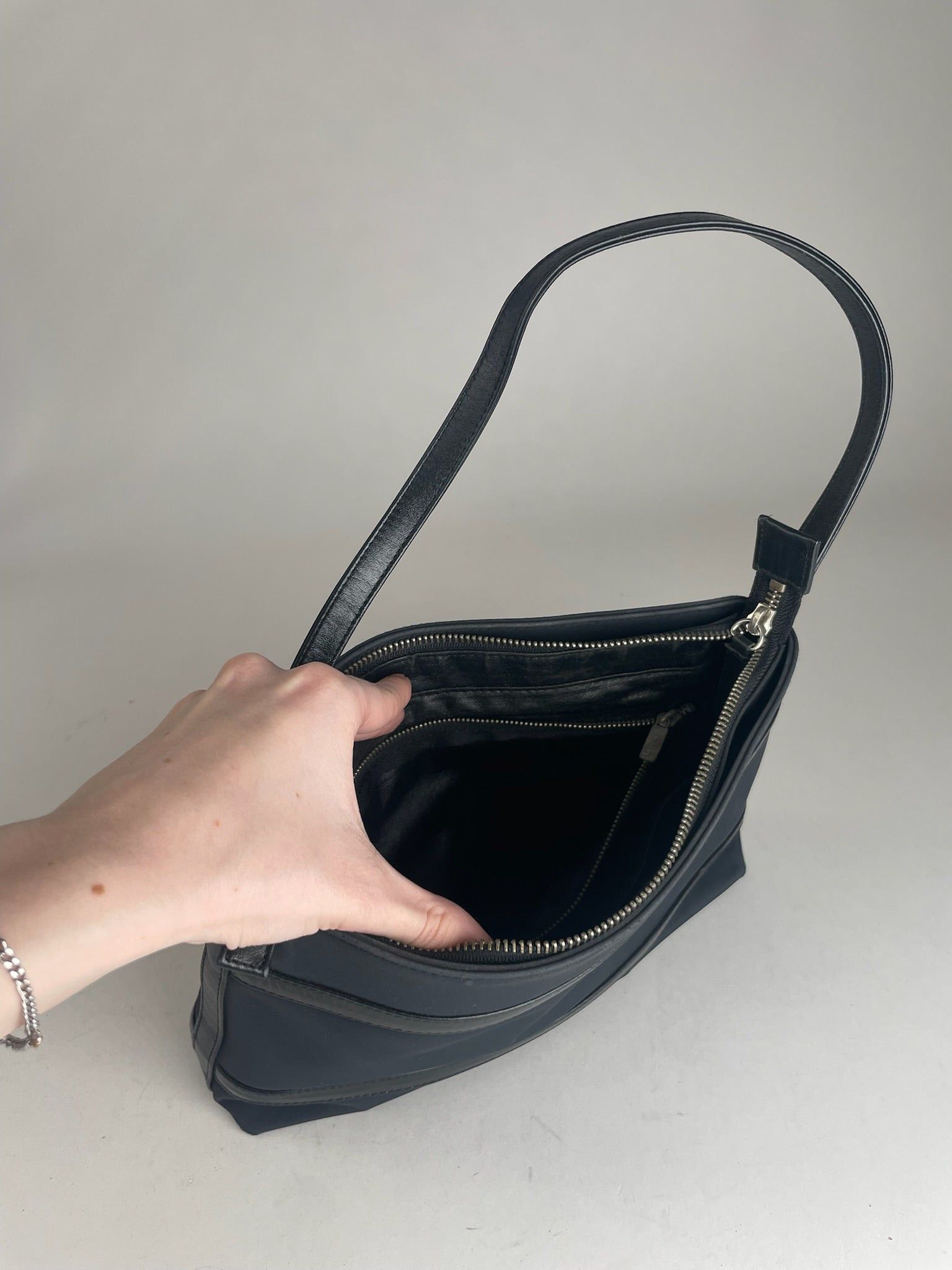 Courreges Vintage Leather Bag Black Size ONE SIZE - 6 Thumbnail