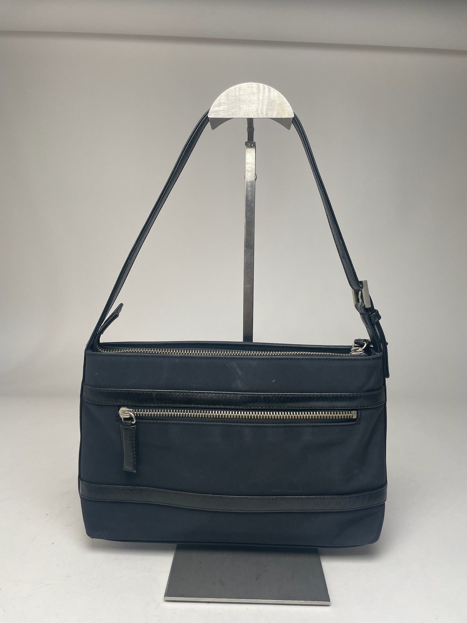Courreges Vintage Leather Bag Black Size ONE SIZE - 2 Thumbnail
