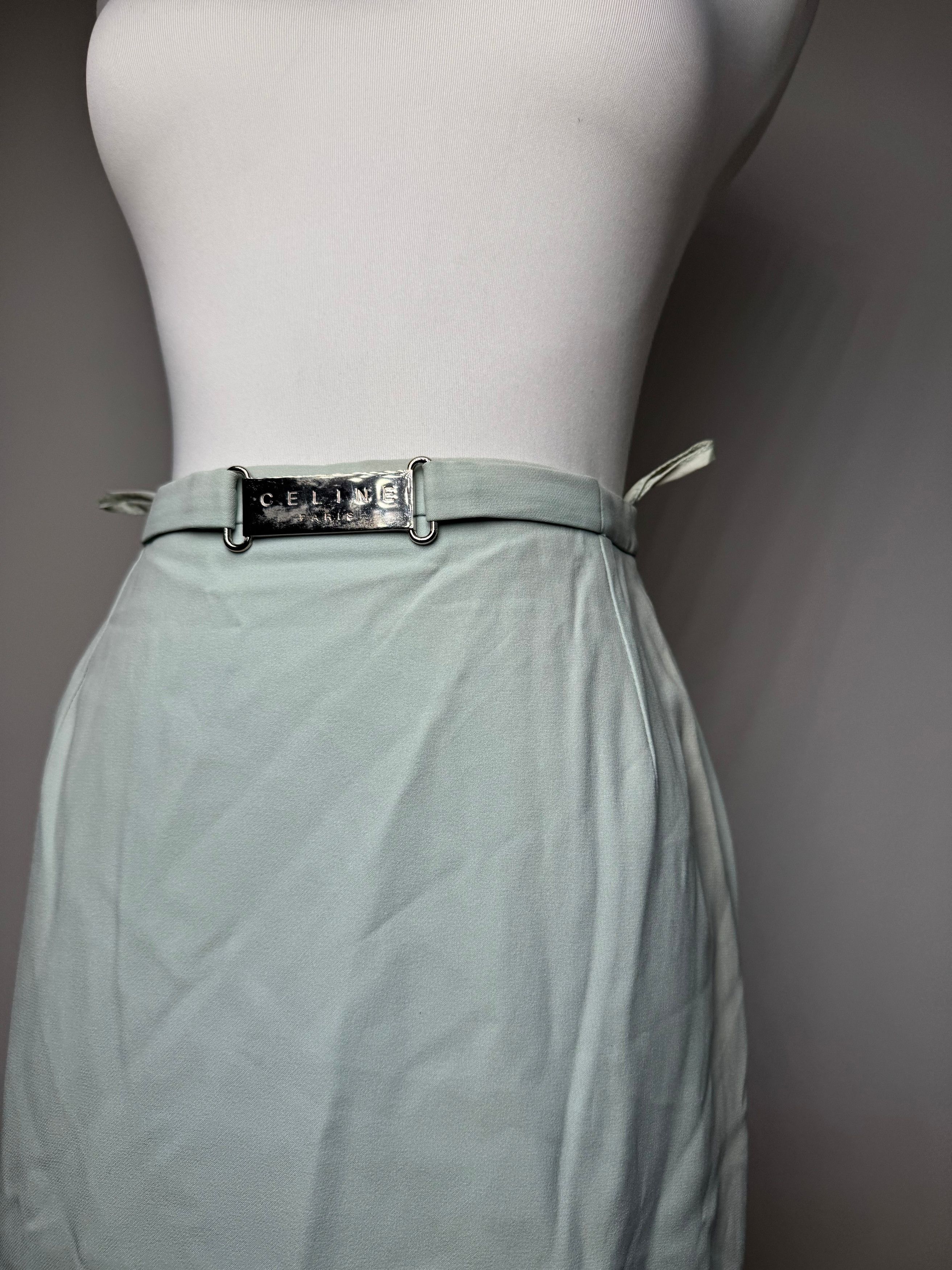 Celine Vintage Skirt turquoise S Size 30" / US 8 / IT 44 - 4 Thumbnail