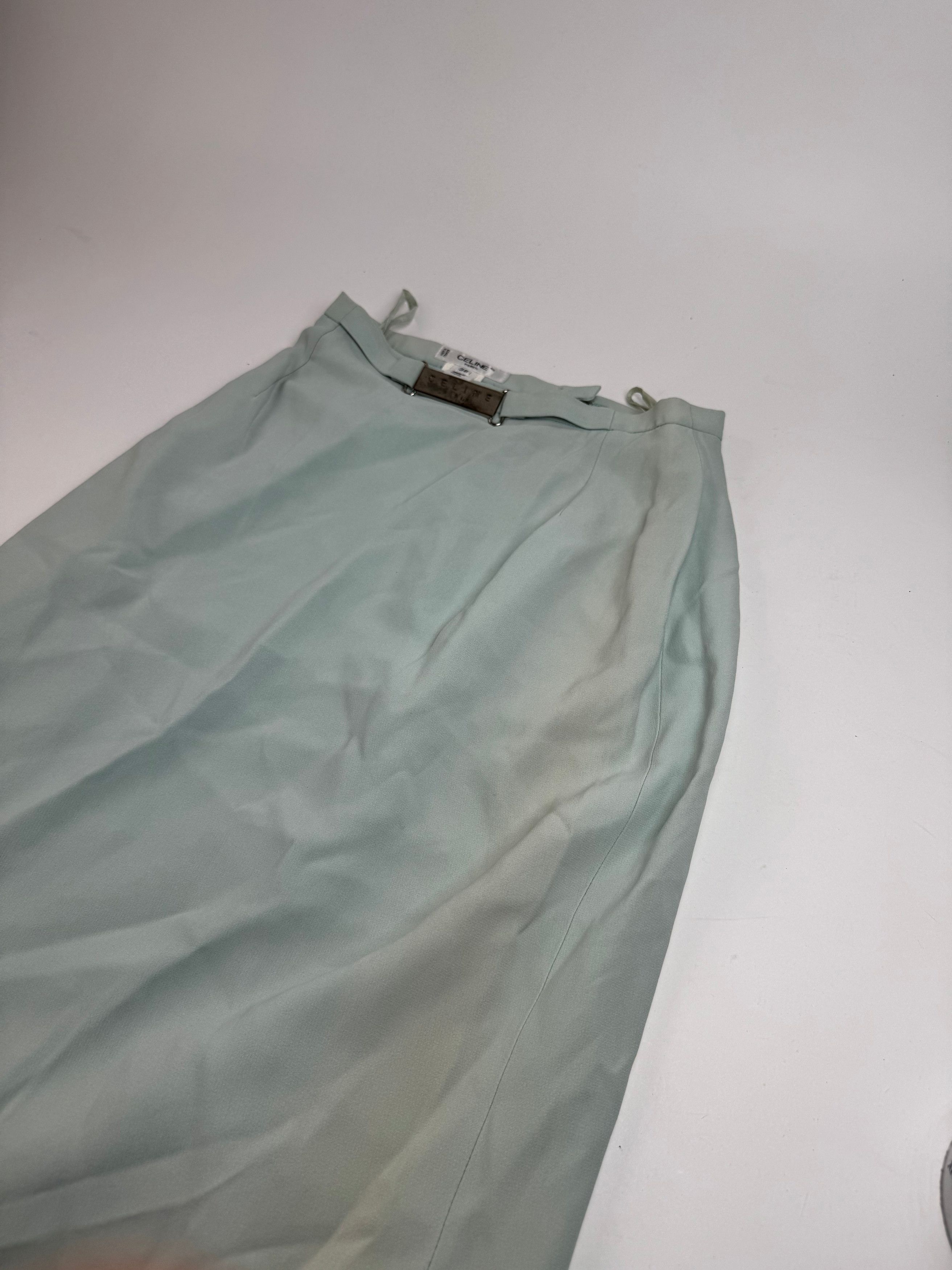 Celine Vintage Skirt turquoise S Size 30" / US 8 / IT 44 - 11 Thumbnail
