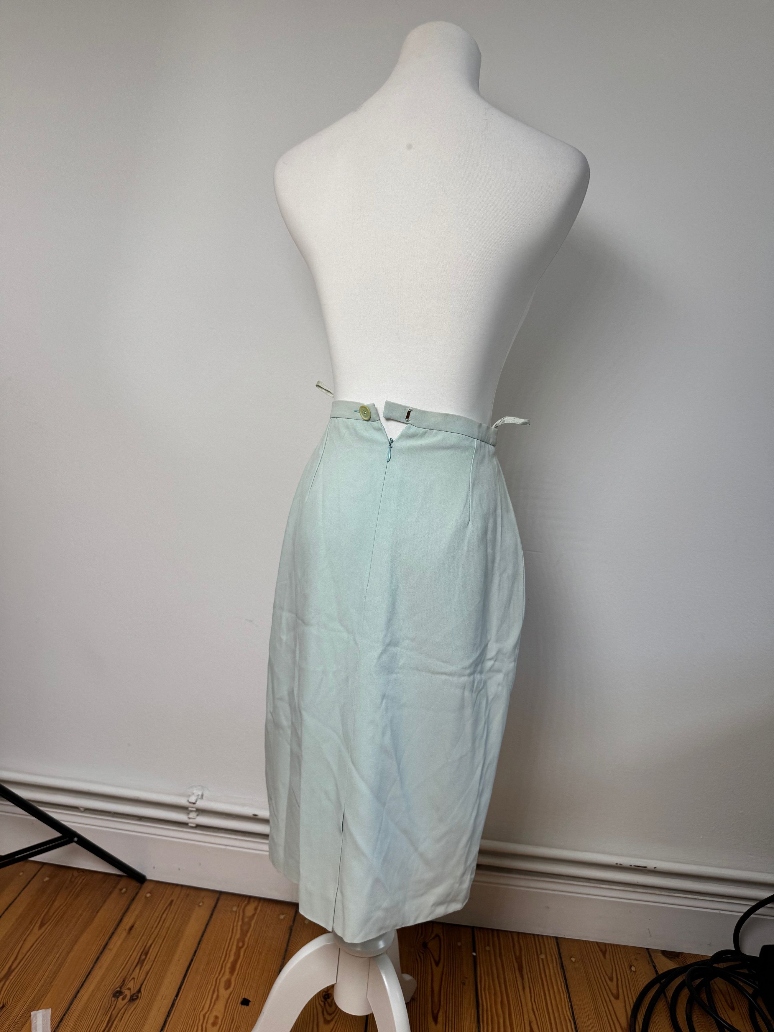 Celine Vintage Skirt turquoise S Size 30" / US 8 / IT 44 - 3 Thumbnail
