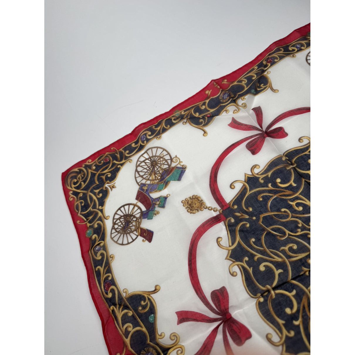 Celine Black Silk Scarf Size ONE SIZE - 4 Thumbnail