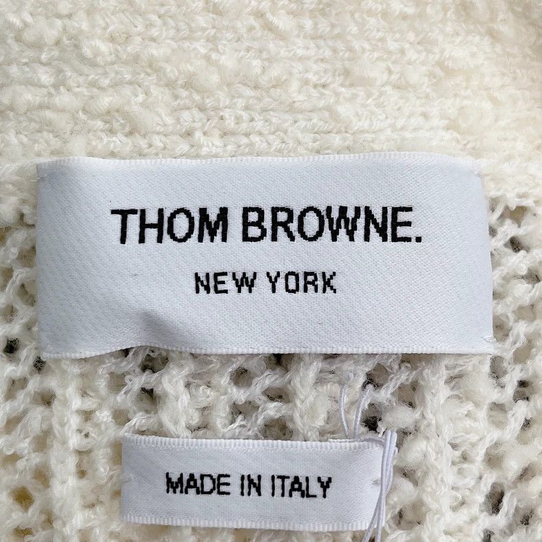 Thom Browne Thom Browne Gray Knit Long Cardigan - dmc Size US M / EU 48-50 / 2 - 3 Thumbnail