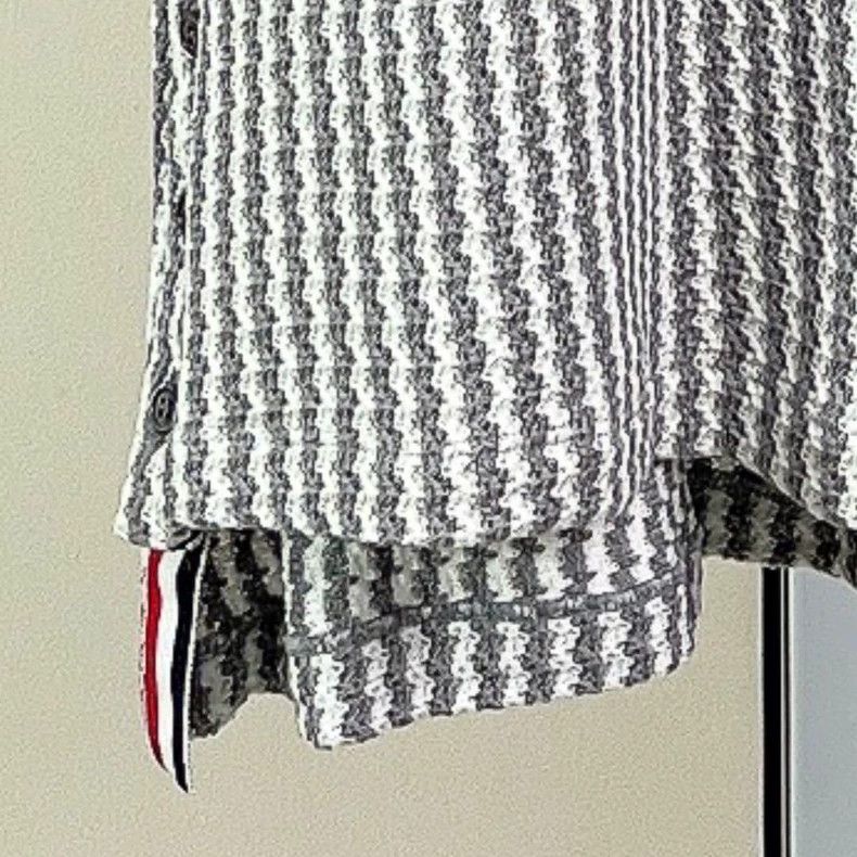 Thom Browne Thom Browne Gray and White Striped Casual Dress - dmc Size US 28 / EU 44 - 4 Thumbnail