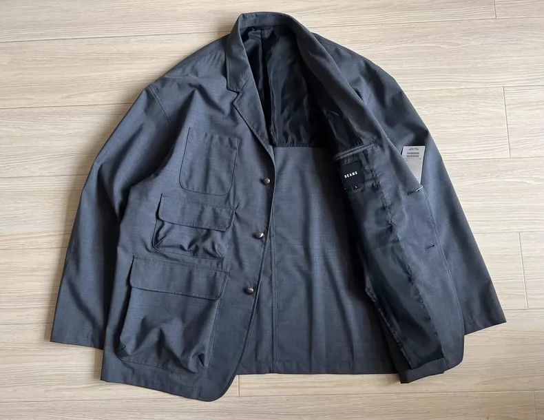 Beams Plus Beams Wool Blend Utility Blazer Jacket - dmc Size US L / EU 52-54 / 3 - 4 Thumbnail