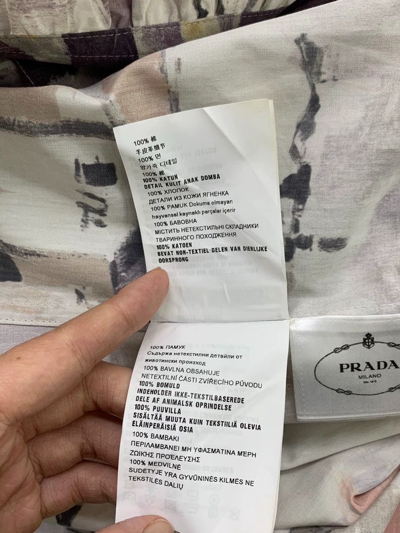Prada Prada Collar Printed Short-Sleeve Dress - dmc Size US 32 / EU 48 - 7 Thumbnail