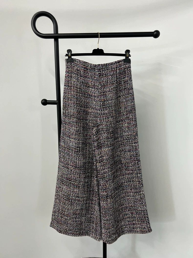 Chanel Chanel Tweed Wide-Leg Pants - dmc Size US 32 / EU 48 - 3 Thumbnail