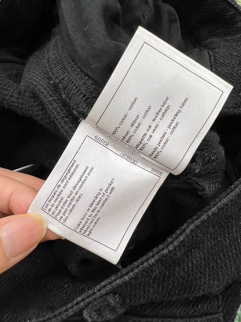 Chanel Chanel Black High-Waist Denim Wide-Leg Pants - dmc Size US 32 / EU 48 - 6 Thumbnail