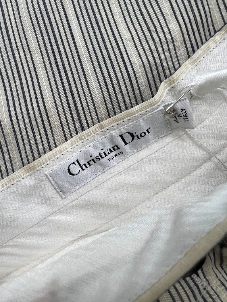 Dior Dior Striped Wide-Leg Button Pants - dmc Size US 28 / EU 44 - 4 Thumbnail