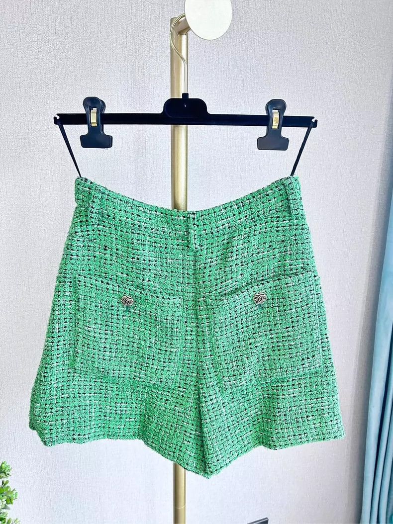 Chanel Chanel Green Tweed Shorts - dmc Size US 30 / EU 46 - 5 Thumbnail
