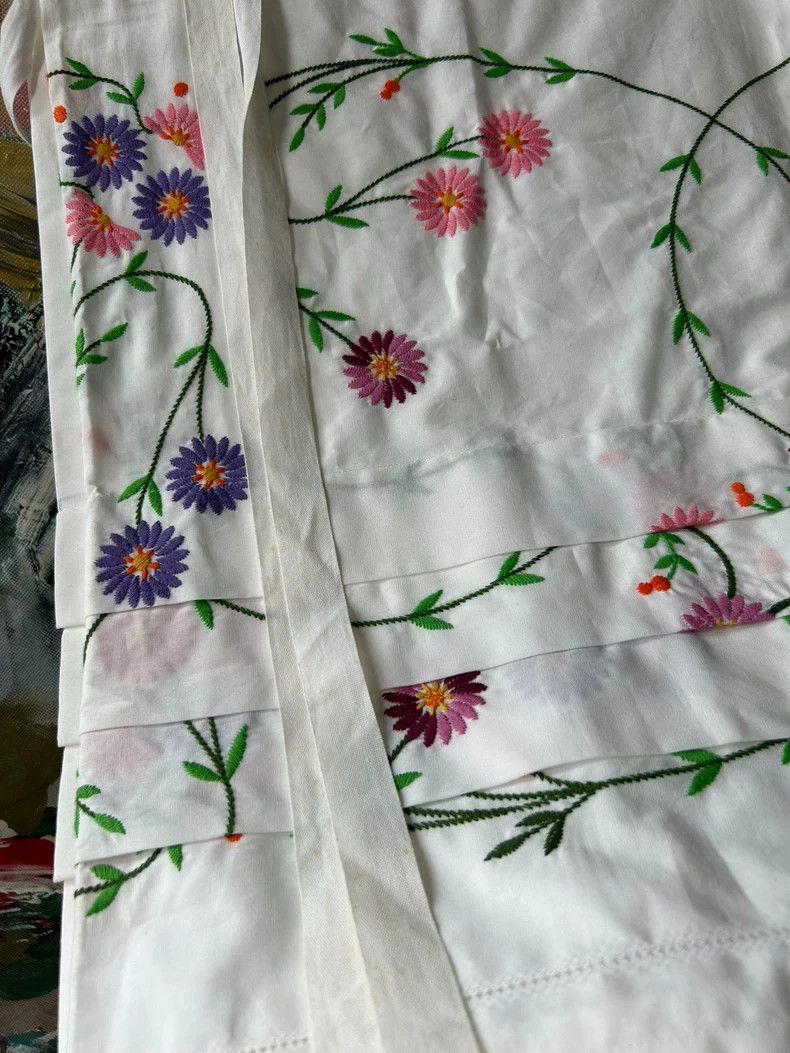 Comme des Garcons Tricot Comme des Garçons Embroidered Wrap Skirt - dmc Size US 30 / EU 46 - 3 Thumbnail