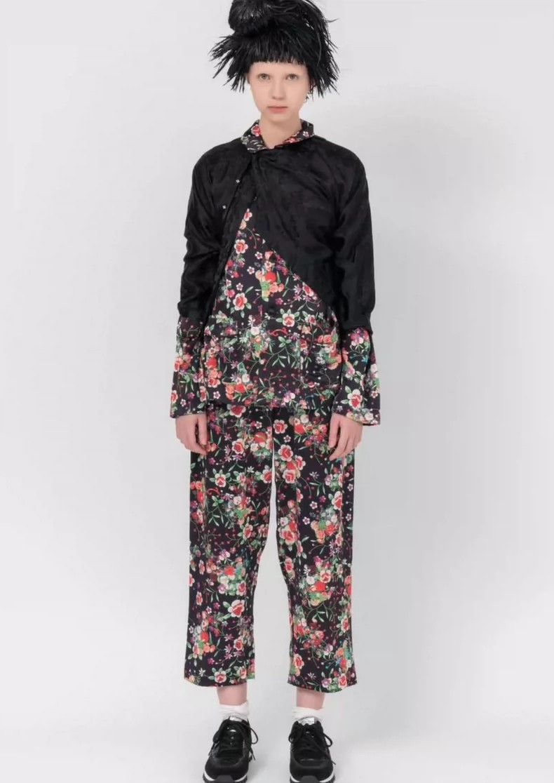 Comme des Garcons CDG comcom Chinese Floral Jumpsuit Set - dmc Size US 30 / EU 46 - 2 Thumbnail
