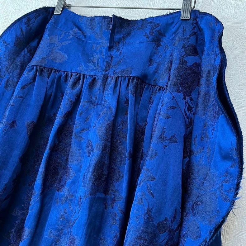 Comme des Garcons COMME des GARCONS Blue Satin Skirt - dmc Size US 30 / EU 46 - 5 Thumbnail