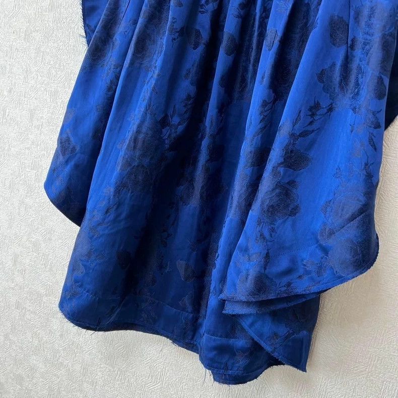 Comme des Garcons COMME des GARCONS Blue Satin Skirt - dmc Size US 30 / EU 46 - 3 Thumbnail