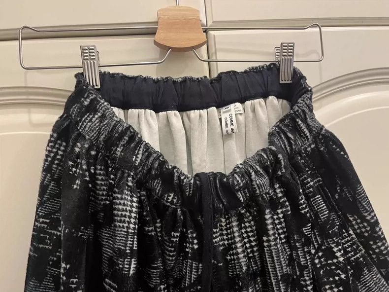 Comme des Garcons CDG Comcom Printed Flocked Skirt - dmc Size US 28 / EU 44 - 4 Thumbnail