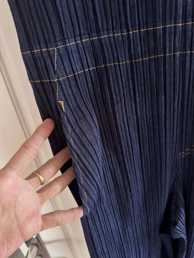 Issey Miyake Issey Miyake Pleated Denim Overalls - dmc Size US 34 / EU 50 - 3 Thumbnail
