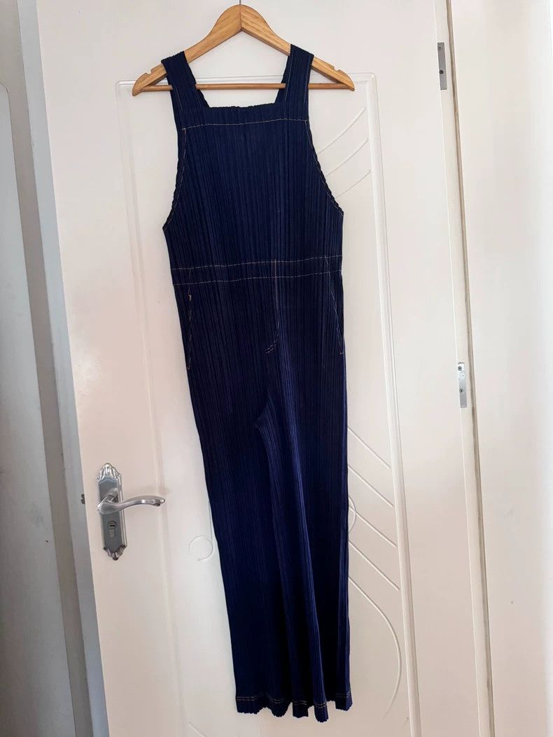 Issey Miyake Issey Miyake Pleated Denim Overalls - dmc Size US 34 / EU 50 - 2 Thumbnail