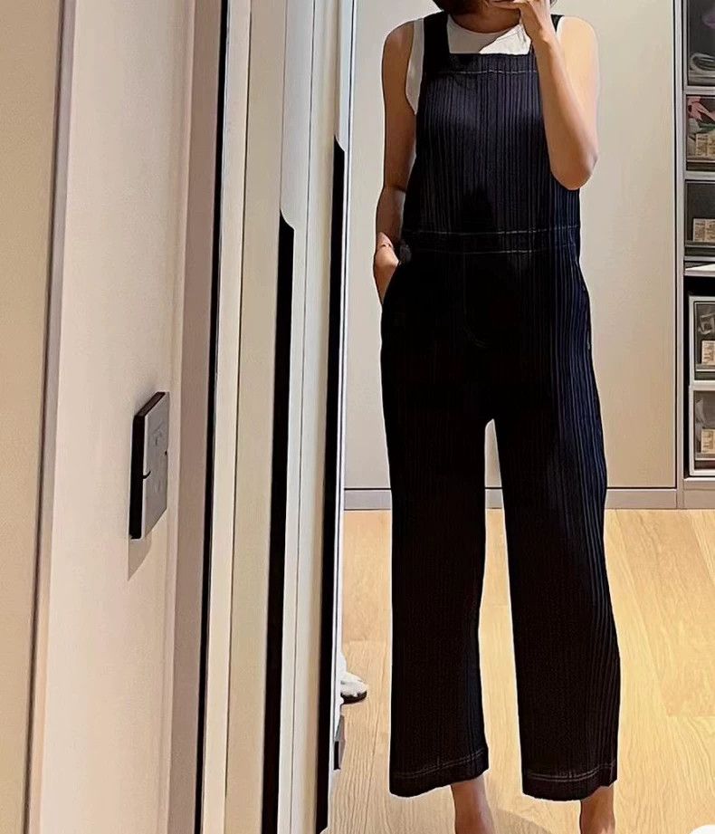 Issey Miyake Issey Miyake Pleated Denim Overalls - dmc Size US 34 / EU 50 - 8 Thumbnail