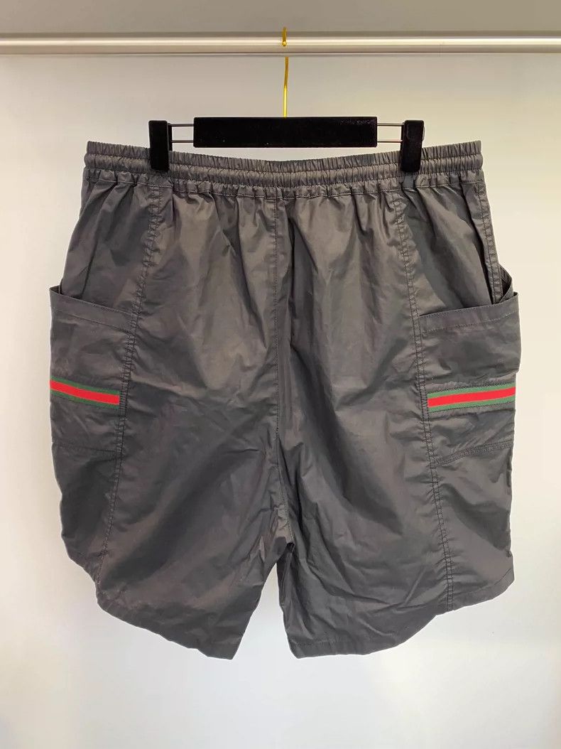 Gucci Gucci Red Green Logo Gray Shorts - dmc Size US 34 / EU 50 - 3 Thumbnail