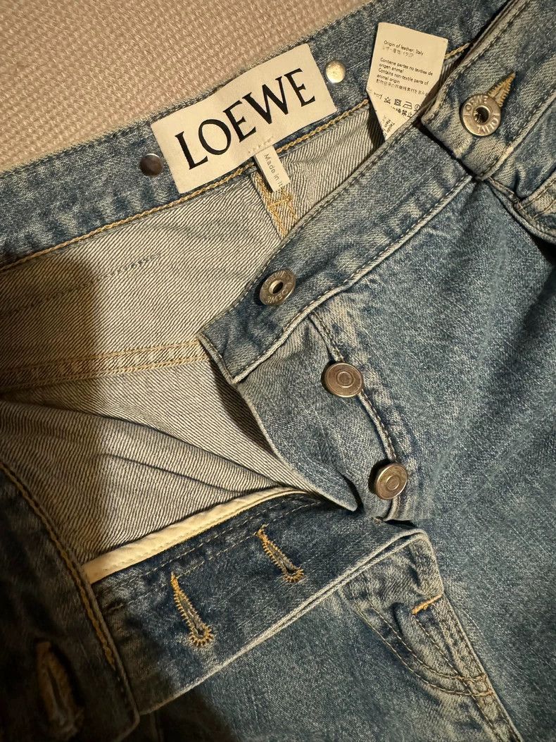 Loewe Loewe High-Waist Cropped Denim Jeans - dmc Size US 32 / EU 48 - 2 Thumbnail