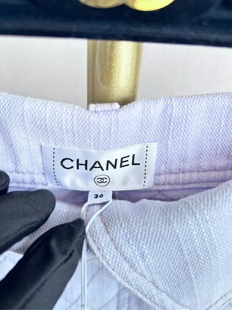 Chanel Chanel Quilted Purple Denim Jeans - dmc Size US 30 / EU 46 - 2 Thumbnail