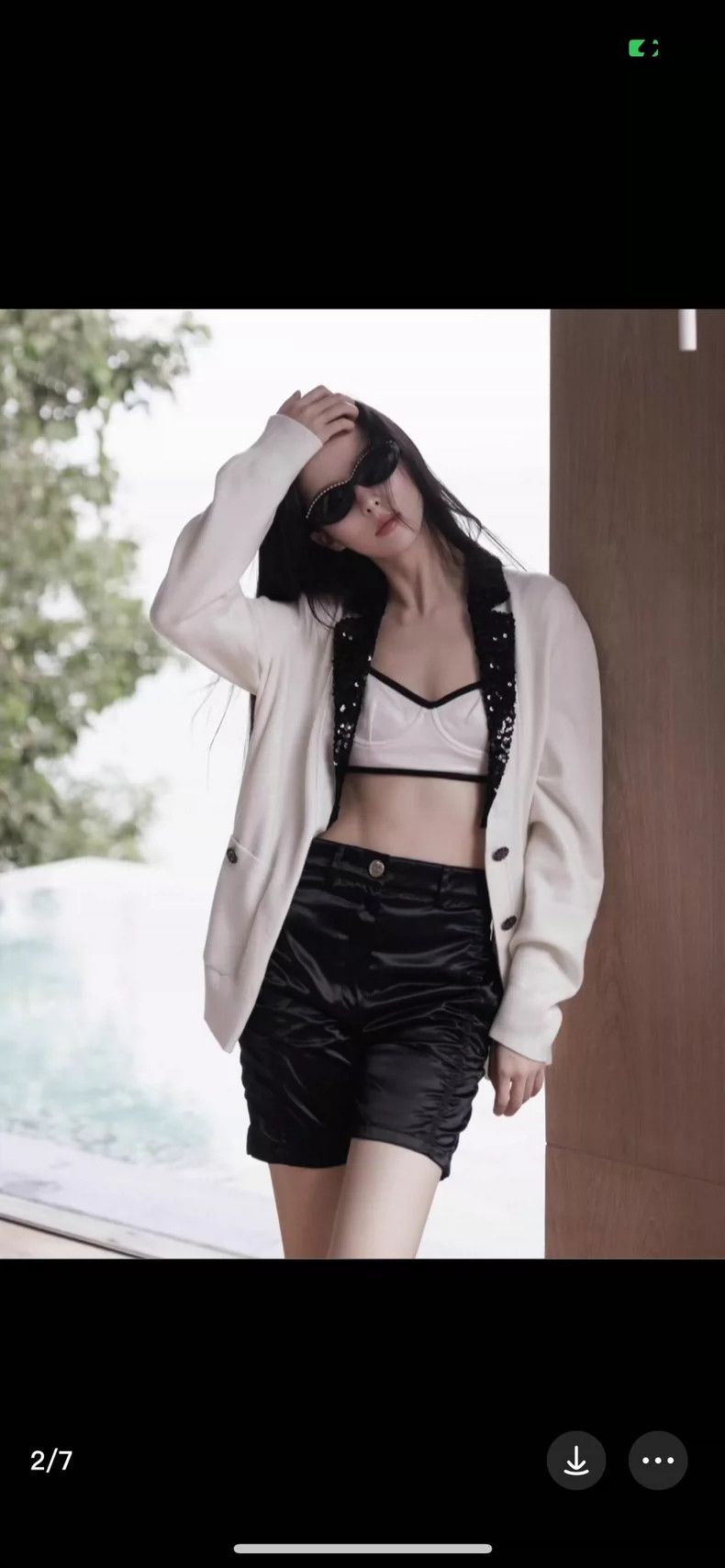 Chanel Chanel 21 Pleated Silk Mid-Length Shorts - dmc Size US 30 / EU 46 - 6 Thumbnail