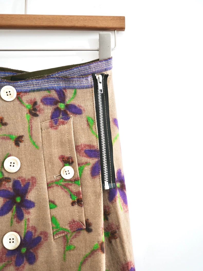 Comme des Garcons Comme des Garçons Floral Button Skirt - dmc Size US 30 / EU 46 - 3 Thumbnail