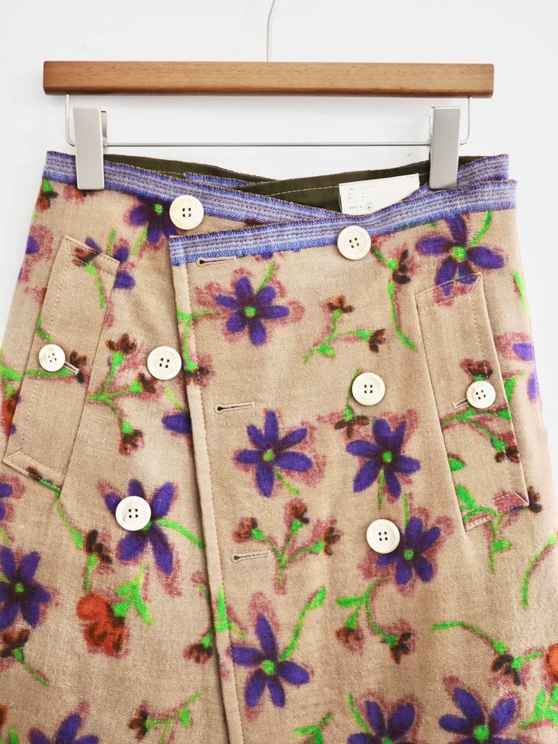 Comme des Garcons Comme des Garçons Floral Button Skirt - dmc Size US 30 / EU 46 - 5 Thumbnail