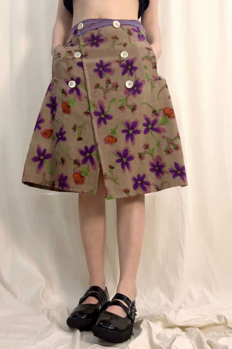 Comme des Garcons Comme des Garçons Floral Button Skirt - dmc Size US 30 / EU 46 - 8 Thumbnail