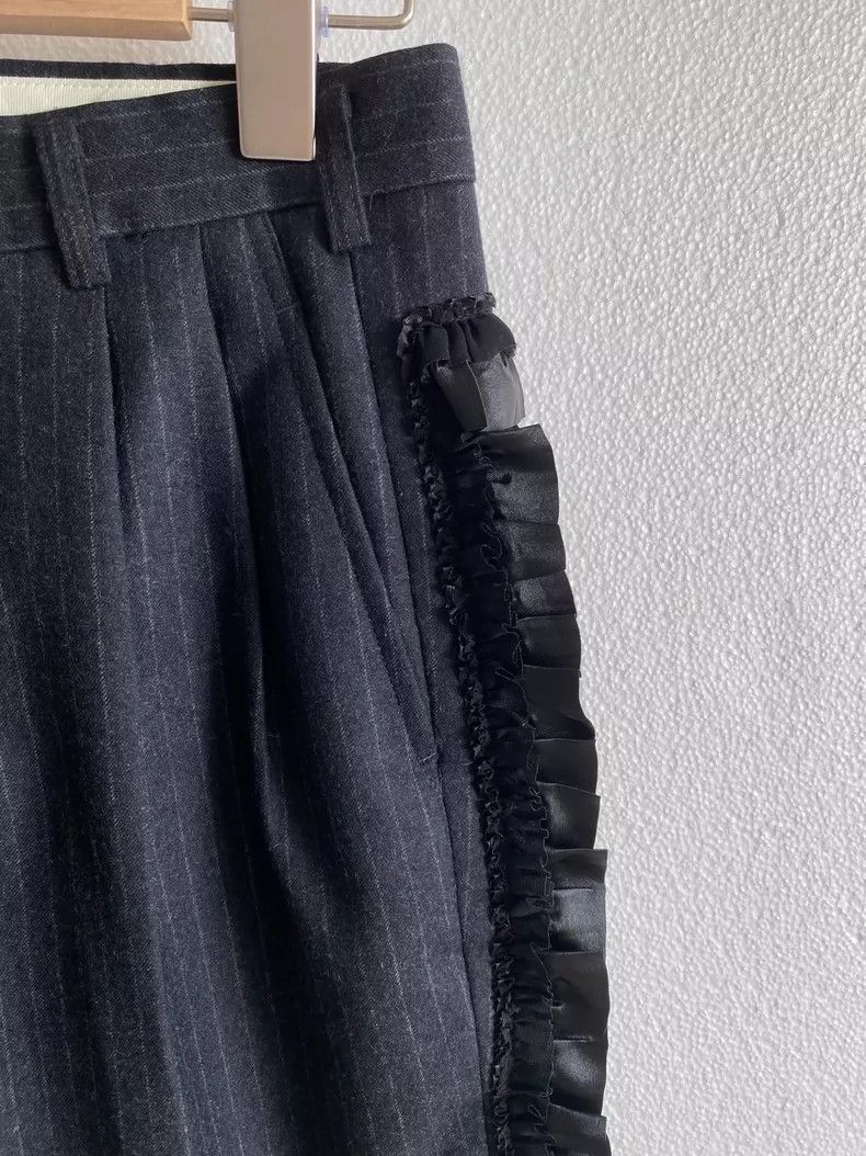 Comme des Garcons COMME des GARCONS Wool Stripe Cropped Pants - dmc Size US 30 / EU 46 - 4 Thumbnail