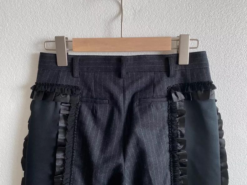 Comme des Garcons COMME des GARCONS Wool Stripe Cropped Pants - dmc Size US 30 / EU 46 - 7 Thumbnail