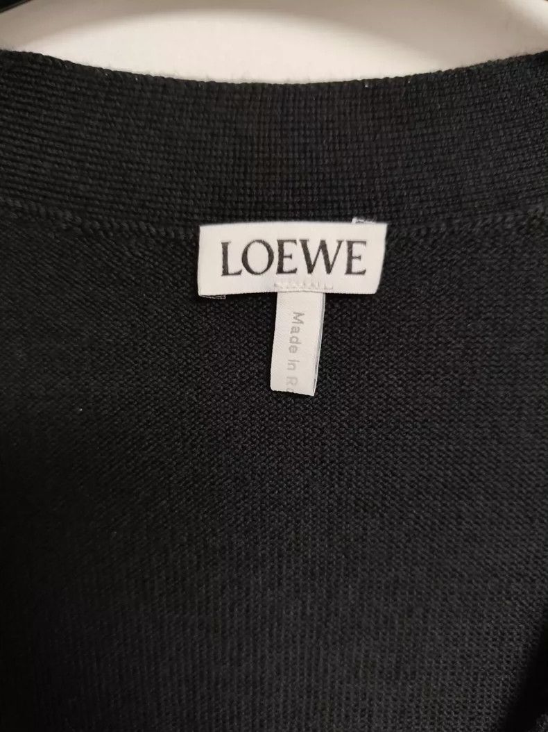 Loewe LOEWE Embroidered Logo Knit Cardigan - dmc Size US S / EU 44-46 / 1 - 4 Thumbnail