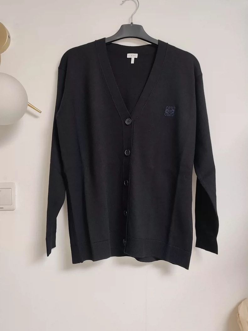 Loewe LOEWE Embroidered Logo Knit Cardigan - dmc Size US S / EU 44-46 / 1 - 3 Thumbnail