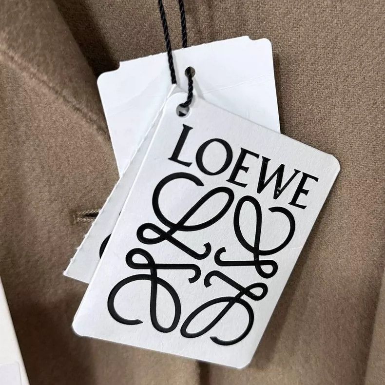 Loewe LOEWE Beige Fur Trim Wool Coat - dmc Size US S / EU 44-46 / 1 - 5 Thumbnail