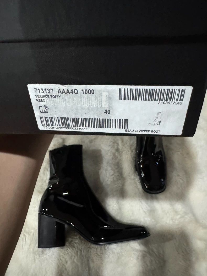 Saint Laurent Paris Saint Laurent Runway Patent Leather Boots - dmc Size US 7 / EU 40 - 7 Thumbnail