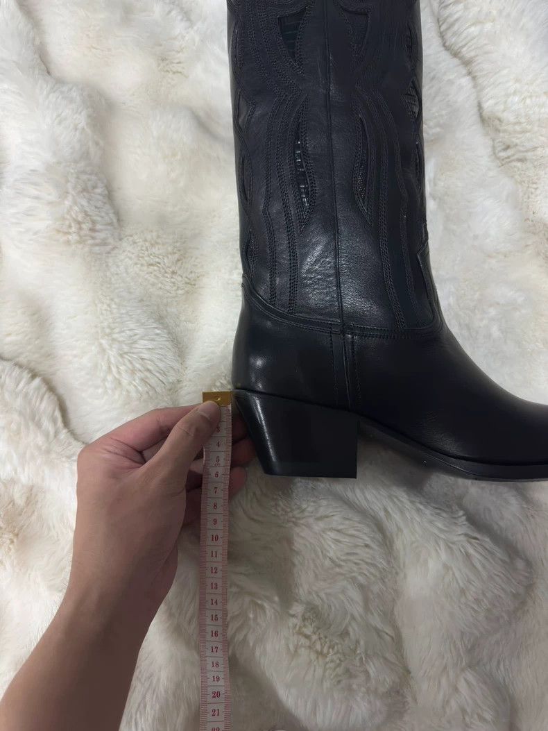 Celine Celine Runway Leather Patchwork Western Boots - dmc Size US 6 / EU 39 - 8 Thumbnail