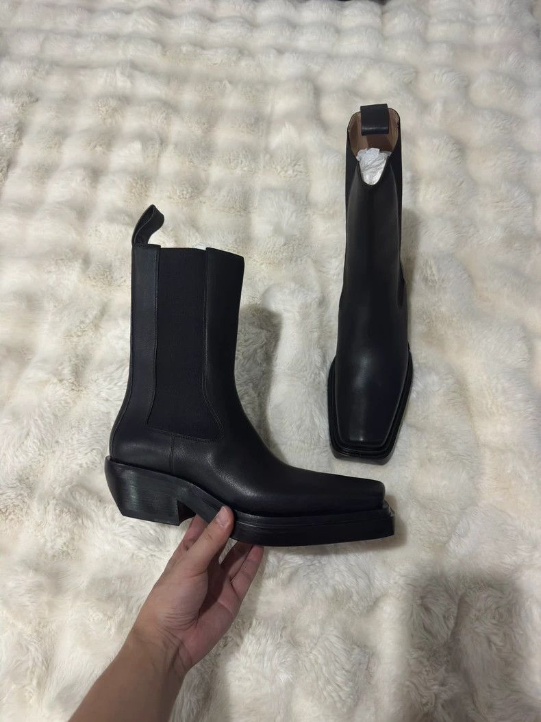 Bottega Veneta Bottega Veneta Runway Square-Toe Chelsea Boots - dmc Size US 7 / EU 40 - 7 Thumbnail
