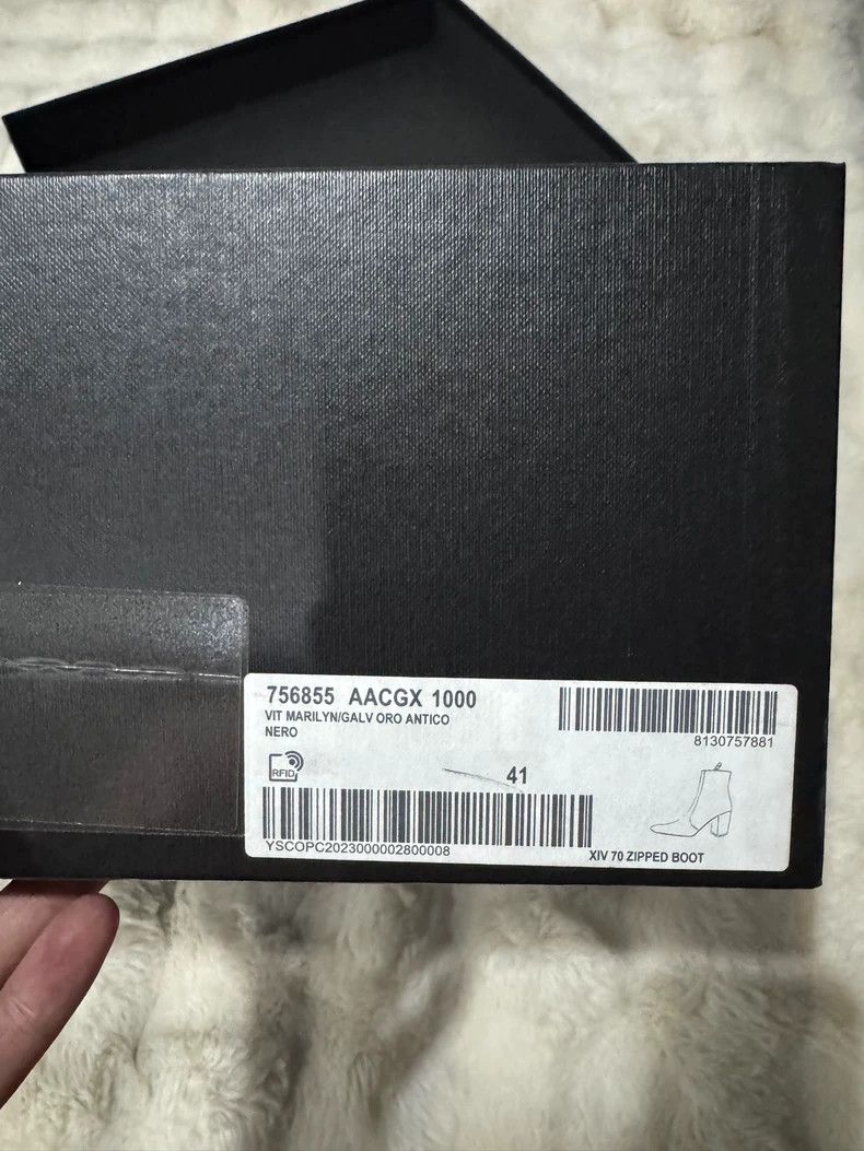 Saint Laurent Paris Saint Laurent 23 Runway Black Gold Boots - dmc Size US 8 / EU 41 - 7 Thumbnail