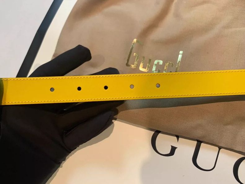 Gucci Gucci Polka Dot Print Leather Belt - dmc Size ONE SIZE - 4 Thumbnail