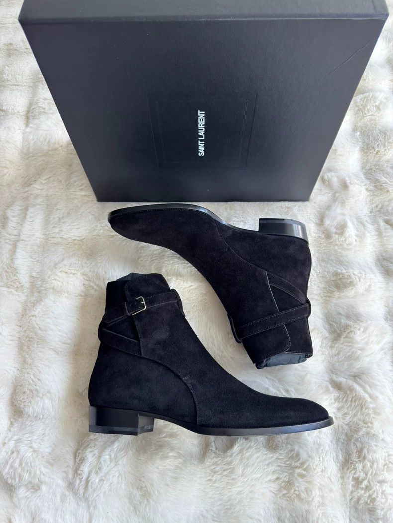 Saint Laurent Paris Saint Laurent YSL Suede Buckle Boots - dmc Size US 10 / EU 43 - 7 Thumbnail